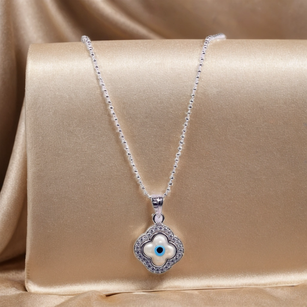 Little Guardian Glow Flower Necklace for Kids – Pure 925 Silver