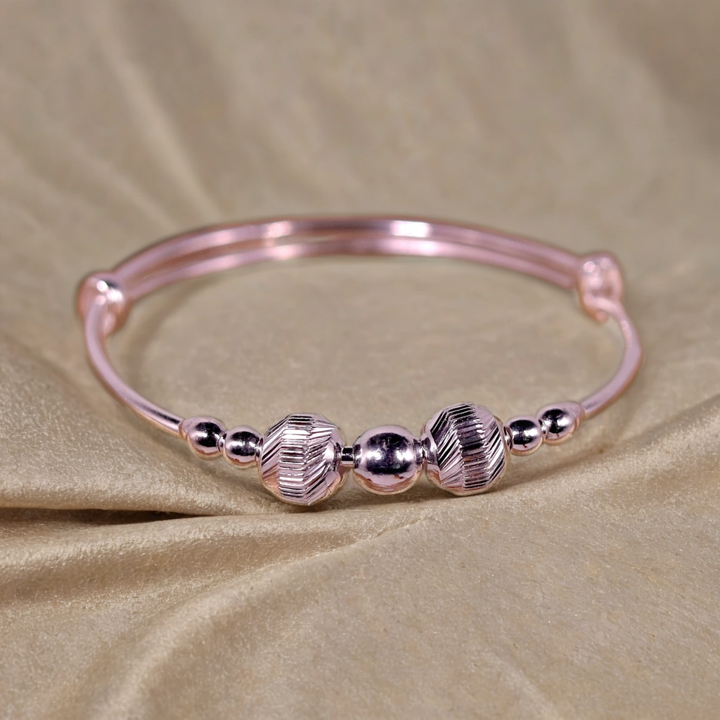 Silver Serenade Kada for Kids (Pair-Set of Two) – Pure 925 Silver